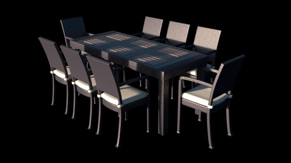 Patio Dining Set (Slate Gray) preview image 1